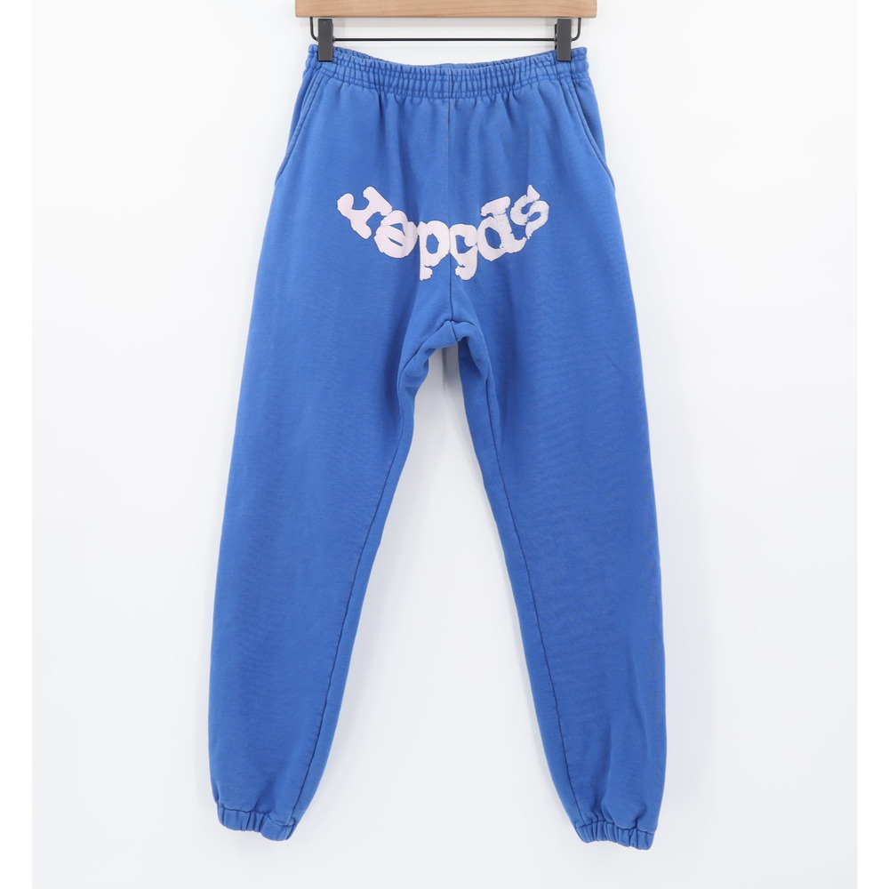 Blue Joggers with White Print